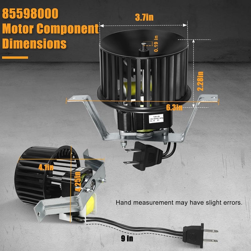 REEPLAR Upgrade 85598000 Bathroom Exhaust Vent Fan Motor Assembly Compatible with Nutone/Broan 605, 605n, 668n, 665n, Replaceable 85598000, CCW, Whisper-Quiet and Powerful - Image 2